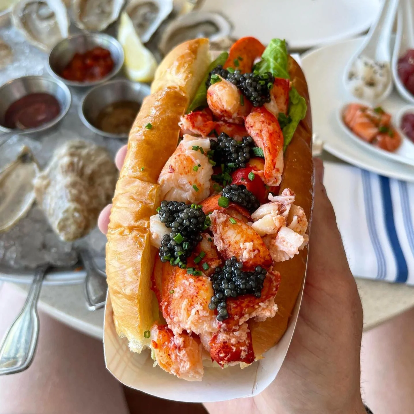 Maine Lobster Roll & Caviar Kit