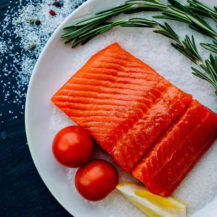 Wild Sockeye Salmon Portions - Flash-Frozen (Caught by Maine Fisherman)